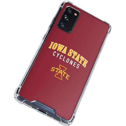 Iowa State University Collegiate Text Galaxy S20 FE Clear Case