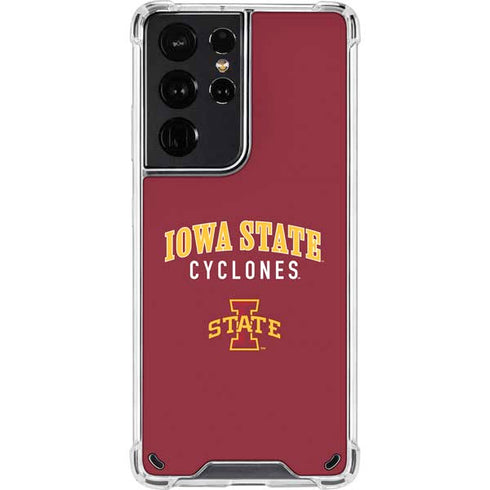 Iowa State University Collegiate Text Galaxy S21 Ultra 5G Clear Case