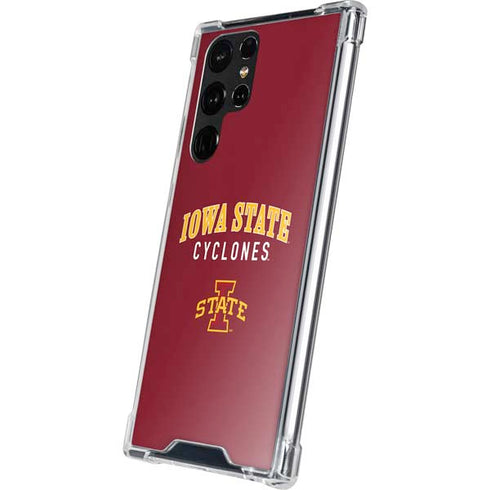 Iowa State University Collegiate Text Galaxy S22 Ultra Clear Case