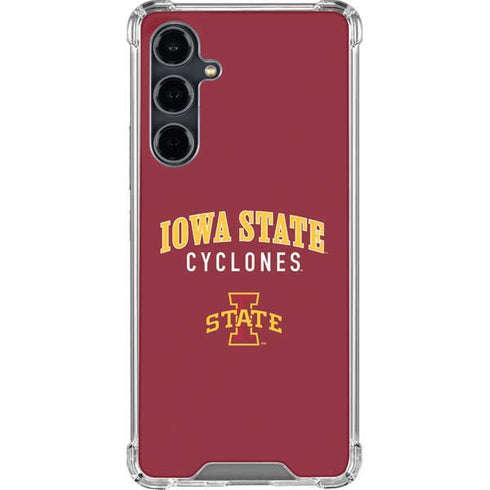 Iowa State University Collegiate Text Galaxy S23 FE Clear Case