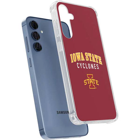 Iowa State University Collegiate Text Galaxy S24 Clear Case