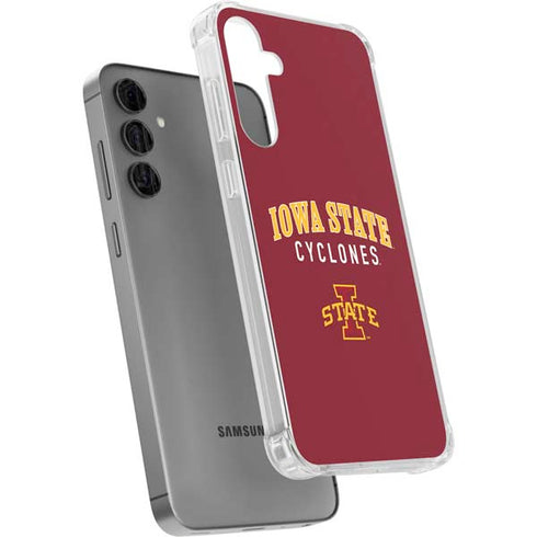 Iowa State University Collegiate Text Galaxy S24 Plus Clear Case