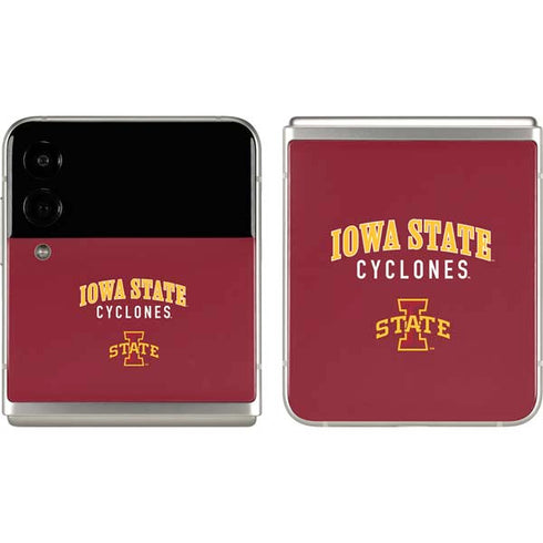 Iowa State University Collegiate Text Galaxy Z Flip3 5G Skin