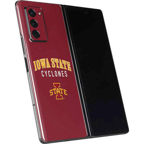 Iowa State University Collegiate Text Galaxy Z Fold2 5G Skin