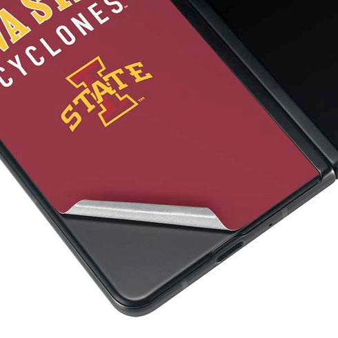 Iowa State University Collegiate Text Galaxy Z Fold3 5G Skin