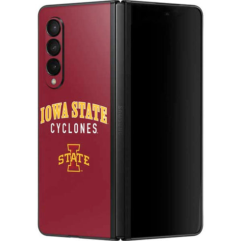 Iowa State University Collegiate Text Galaxy Z Fold3 5G Skin