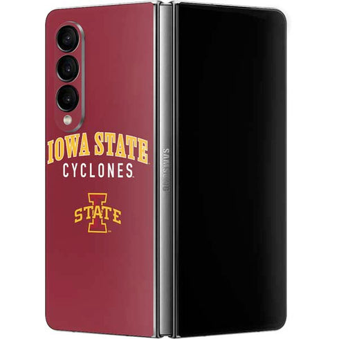 Iowa State University Collegiate Text Galaxy Z Fold4 5G Skin