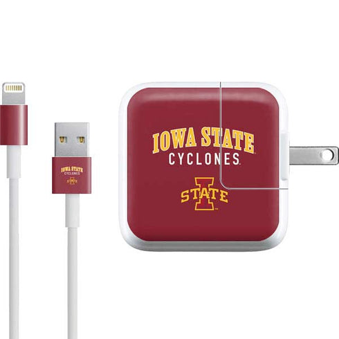 Iowa State University Collegiate Text iPad Charger (10W USB) Skin