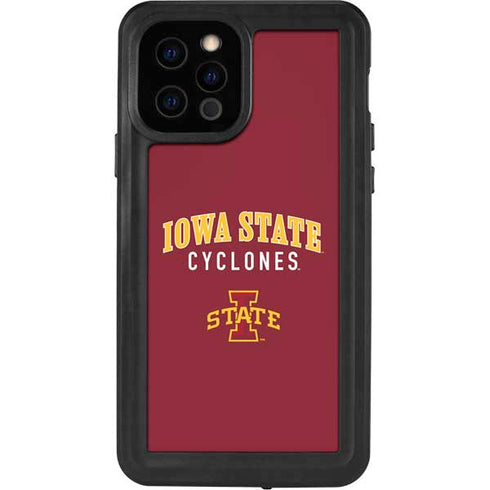 Iowa State University Collegiate Text iPhone 12 Pro Waterproof Case
