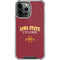 Iowa State University Collegiate Text iPhone 13 Pro Max Clear Case