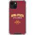 Iowa State University Collegiate Text iPhone 14 Plus Clear Case