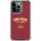 Iowa State University Collegiate Text iPhone 14 Pro Clear Case