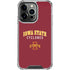 Iowa State University Collegiate Text iPhone 14 Pro Clear Case