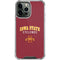 Iowa State University Collegiate Text iPhone 14 Pro Max Clear Case