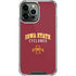 Iowa State University Collegiate Text iPhone 14 Pro Max Clear Case