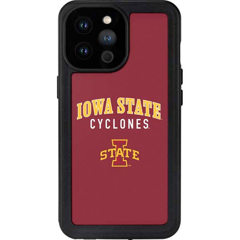 Iowa State University Collegiate Text iPhone 14 Pro Max Waterproof Case