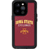 Iowa State University Collegiate Text iPhone 14 Pro Waterproof Case