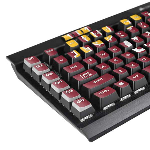Iowa State University Collegiate Text K95 RGB PLATINUM Mechanical Gaming Keyboard Skin