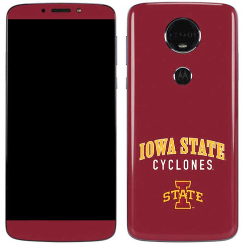 Iowa State University Collegiate Text Moto E5 Plus Skin