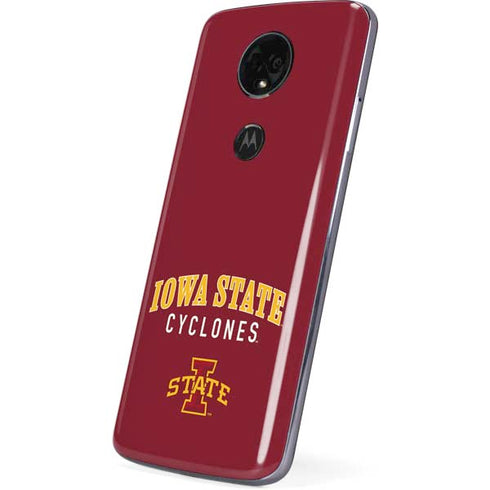 Iowa State University Collegiate Text Moto E5 Plus Skin