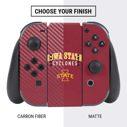 Iowa State University Collegiate Text Nintendo Switch Bundle Skin