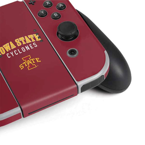 Iowa State University Collegiate Text Nintendo Switch OLED (2021) Skin