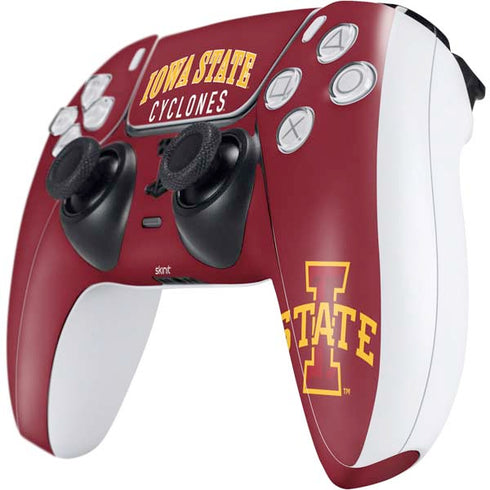 Iowa State University Collegiate Text PS5 Controller Skin