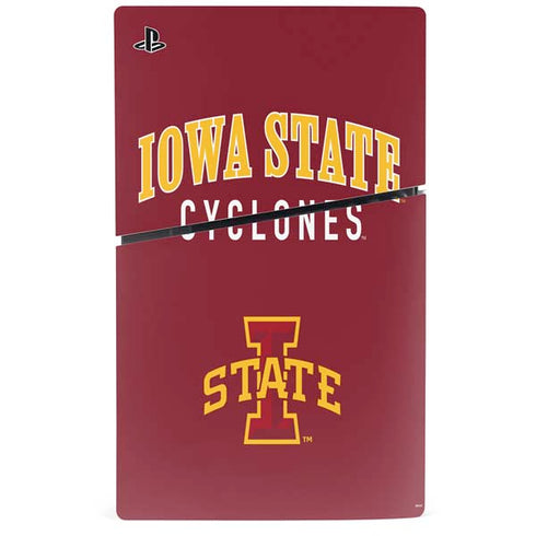 Iowa State University Collegiate Text PS5 Slim Digital Edition Bundle Skin