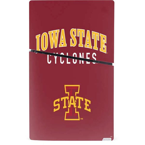 Iowa State University Collegiate Text PS5 Slim Digital Edition Bundle Skin