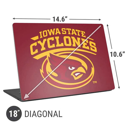Iowa State University Cyclones Universal Laptop 18in (14.6 x 10.6in) Skin