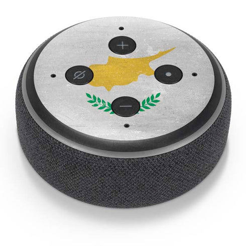Cyprus Flag Distressed Amazon Echo Dot Skin