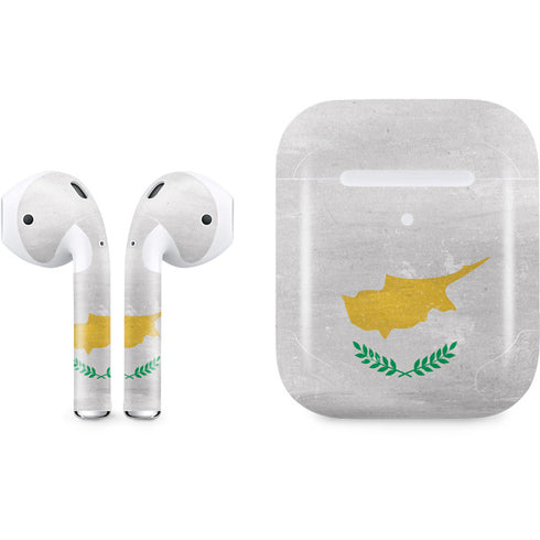 Cyprus Flag Distressed Apple AirPods 2 Skin