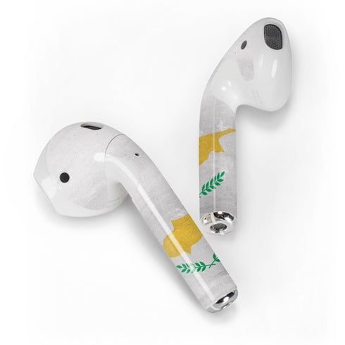 Cyprus Flag Distressed Apple AirPods 2 Skin