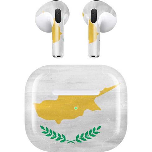 Cyprus Flag Distressed Apple AirPods (3rd Gen 2021) Skin