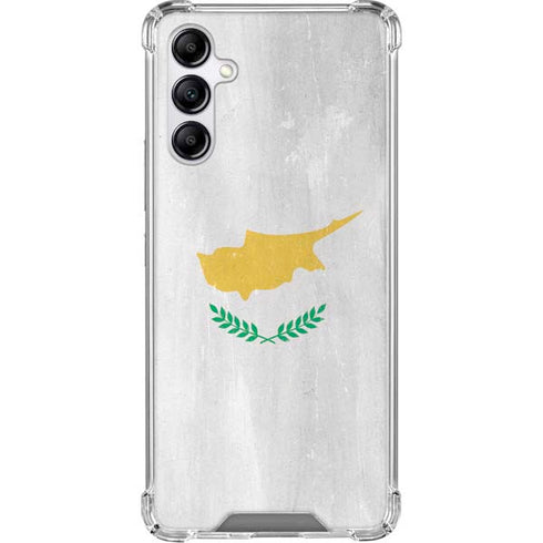 Cyprus Flag Distressed Galaxy A15 5G Clear Case