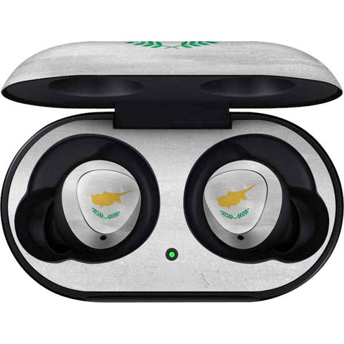 Cyprus Flag Distressed Galaxy Buds Skin