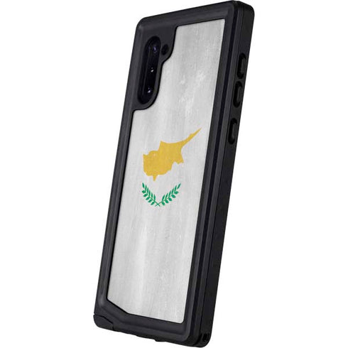 Cyprus Flag Distressed Galaxy Note 10 Waterproof Case