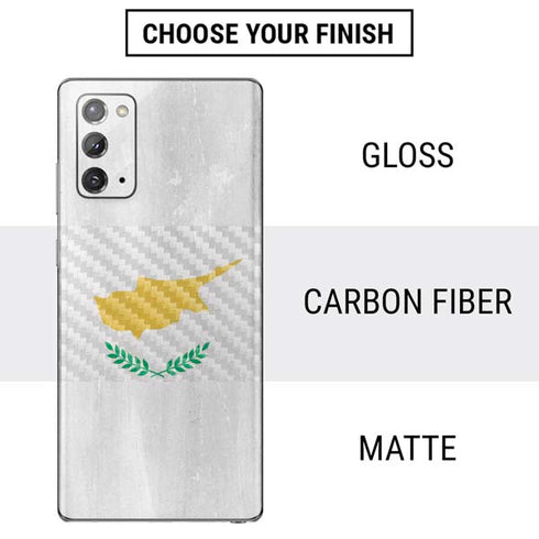 Cyprus Flag Distressed Galaxy Note20 5G Skin