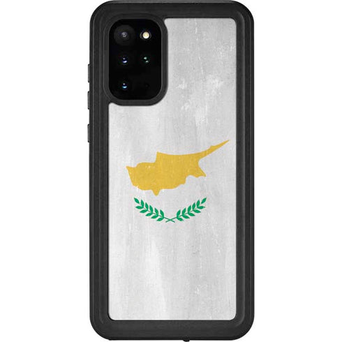 Cyprus Flag Distressed Galaxy S20 Plus Waterproof Case