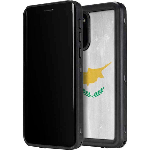 Cyprus Flag Distressed Galaxy S20 Plus Waterproof Case