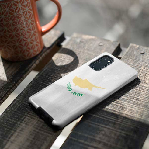 Cyprus Flag Distressed Galaxy S20 Pro Case