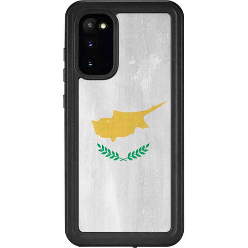 Cyprus Flag Distressed Galaxy S20 Waterproof Case