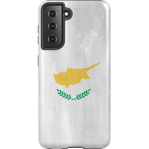Cyprus Flag Distressed Galaxy S21 5G Pro Case