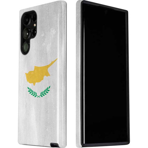 Cyprus Flag Distressed Galaxy S22 Ultra Pro Case