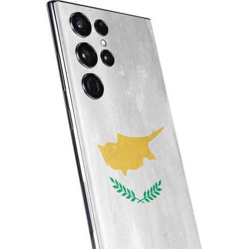 Cyprus Flag Distressed Galaxy S22 Ultra Skin