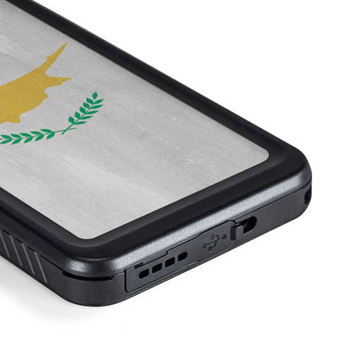 Cyprus Flag Distressed Galaxy S23 Plus Waterproof Case