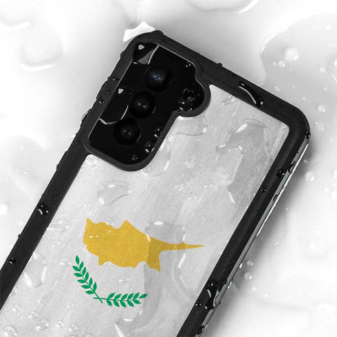 Cyprus Flag Distressed Galaxy S23 Plus Waterproof Case