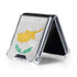 Cyprus Flag Distressed Galaxy Z Flip5 5G Clear Case