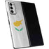 Cyprus Flag Distressed Galaxy Z Fold2 5G Skin