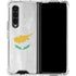 Cyprus Flag Distressed Galaxy Z Fold4 5G Clear Case